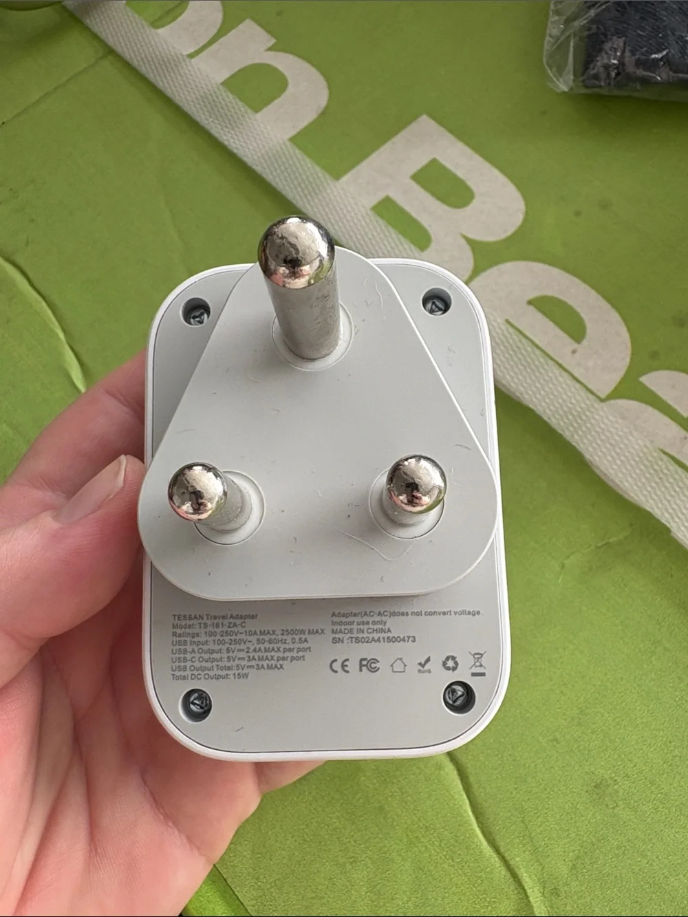 Tessan South Africa wall adaptor